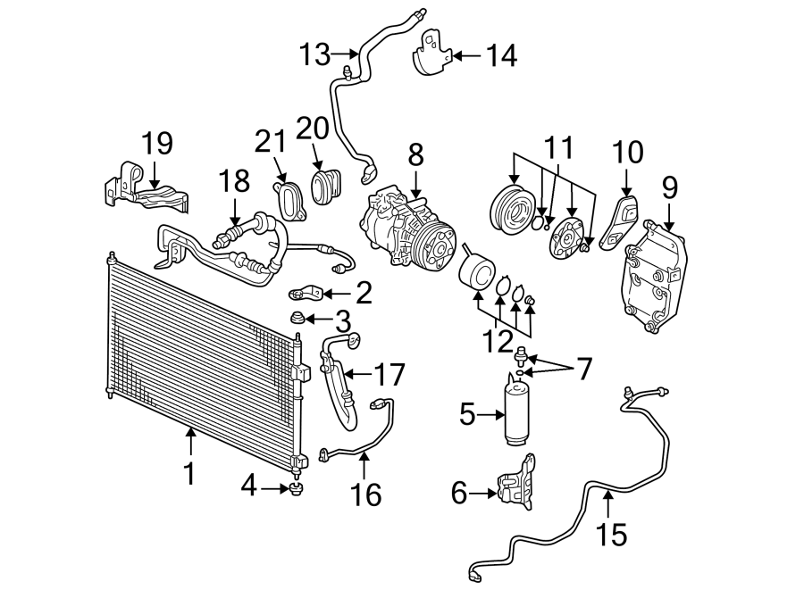 2AIR CONDITIONER & HEATER. COMPRESSOR & LINES. condenser.https://images.simplepart.com/images/parts/motor/fullsize/4440065.png