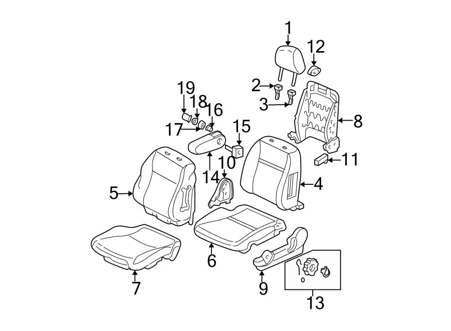 12SEATS & TRACKS. FRONT SEAT COMPONENTS.https://images.simplepart.com/images/parts/motor/fullsize/4440360.png