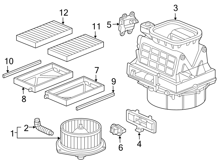 10Air conditioner & heater. Blower motor & fan.https://images.simplepart.com/images/parts/motor/fullsize/4441075.png