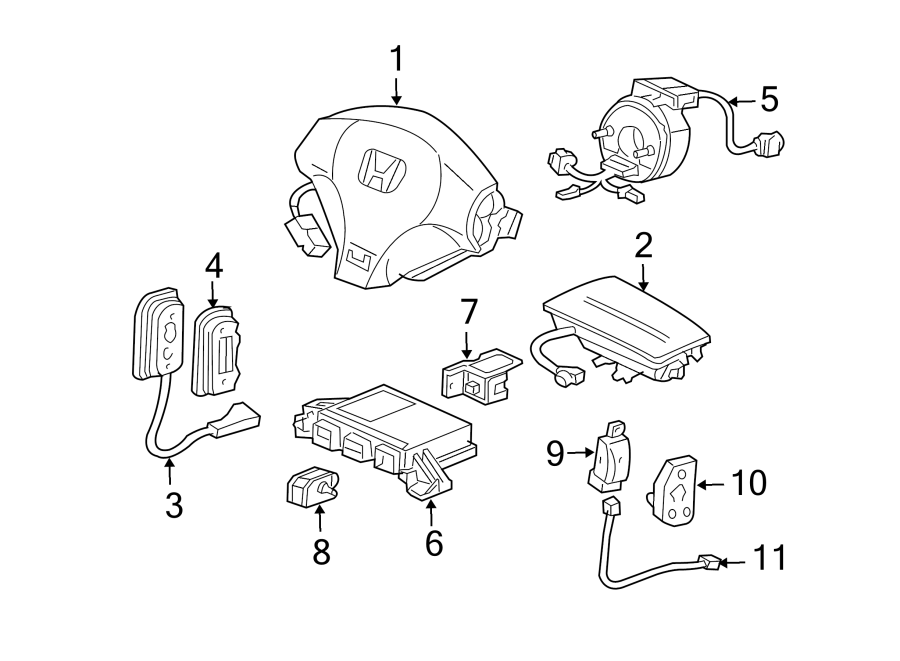 RESTRAINT SYSTEMS. AIR BAG COMPONENTS.