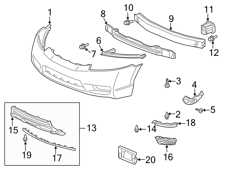 4FRONT BUMPER. BUMPER & COMPONENTS.https://images.simplepart.com/images/parts/motor/fullsize/4442016.png