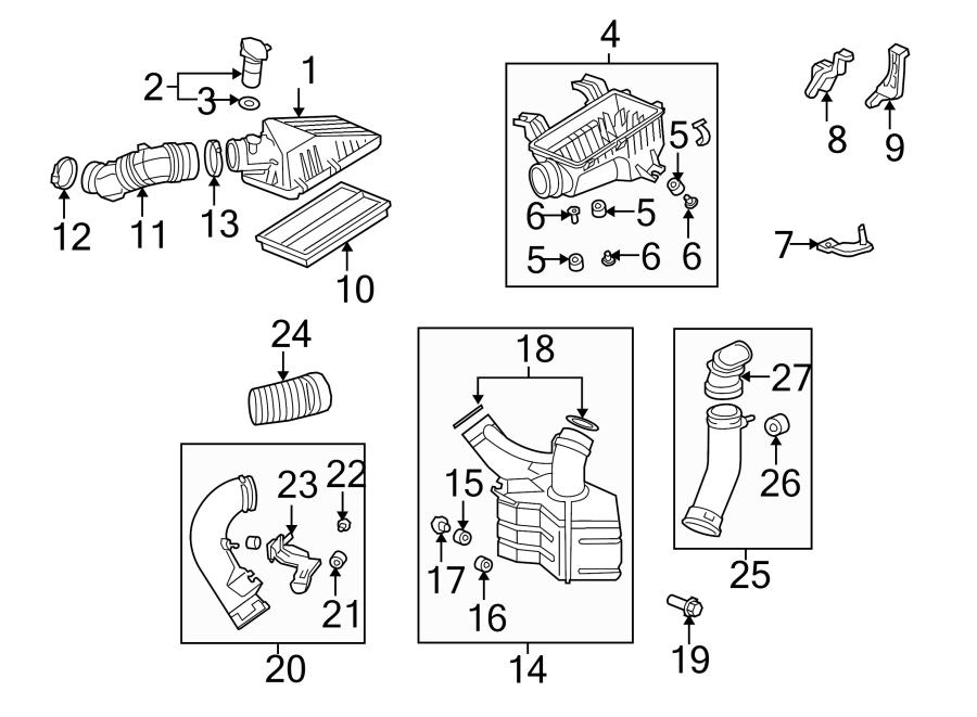 ENGINE / TRANSAXLE. AIR INTAKE.