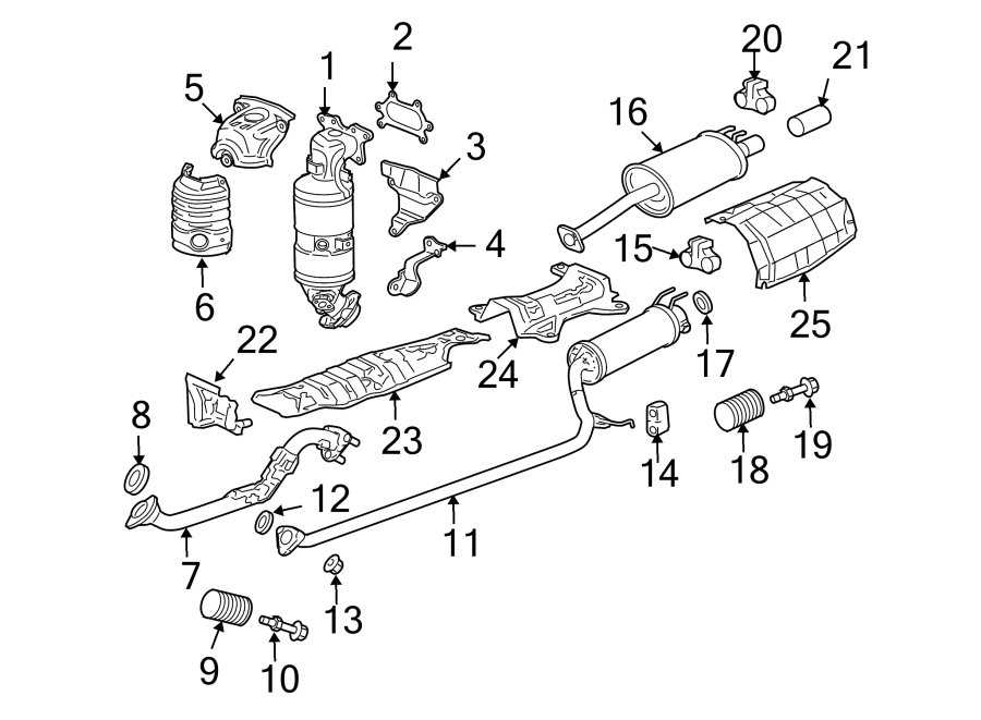 13Exhaust system. Exhaust components.https://images.simplepart.com/images/parts/motor/fullsize/4442280.png