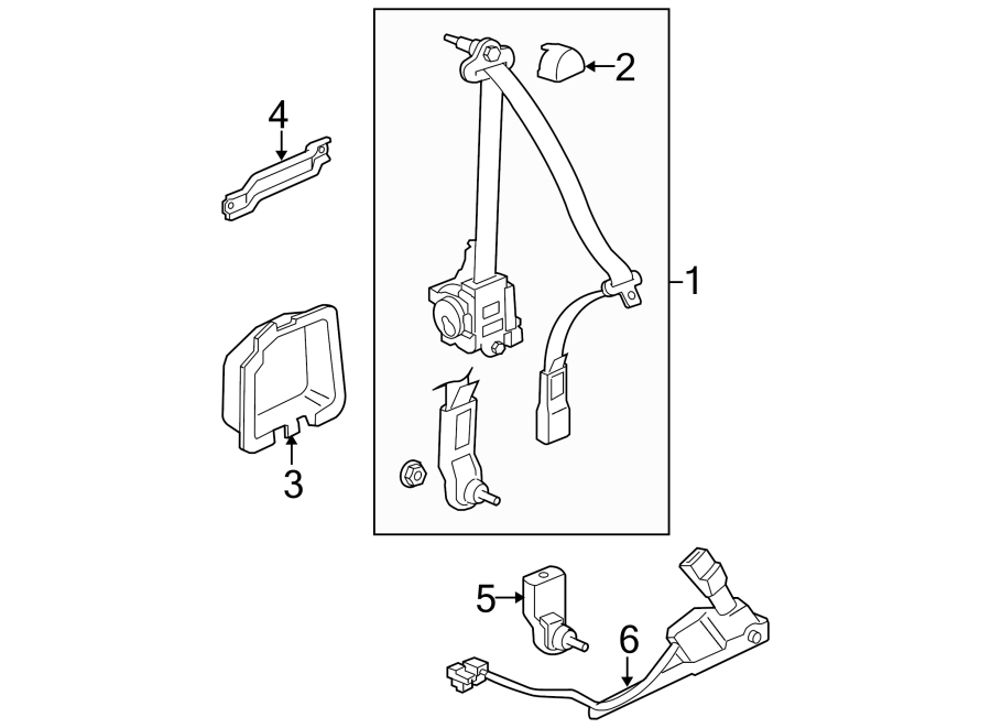 1RESTRAINT SYSTEMS. FRONT SEAT BELTS.https://images.simplepart.com/images/parts/motor/fullsize/4442485.png