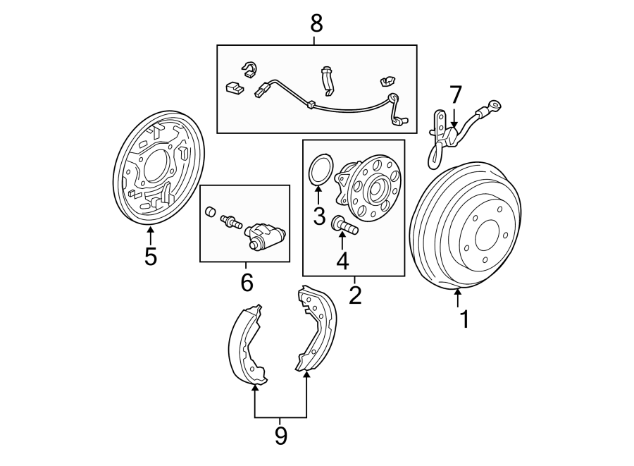 5Rear suspension. Brake components.https://images.simplepart.com/images/parts/motor/fullsize/4442780.png