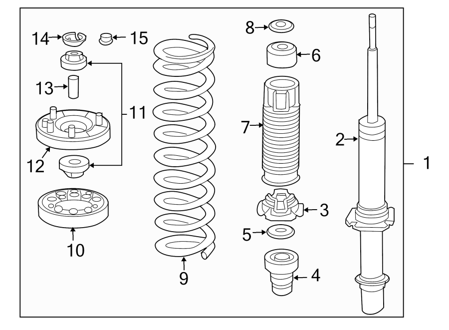 FRONT SUSPENSION. STRUTS & COMPONENTS.