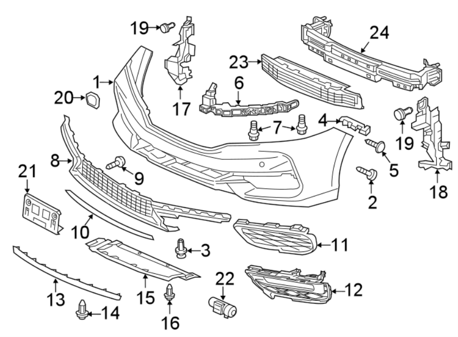 23FRONT BUMPER. BUMPER & COMPONENTS.https://images.simplepart.com/images/parts/motor/fullsize/4445012.png