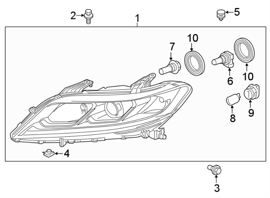 9FRONT LAMPS. HEADLAMP COMPONENTS.https://images.simplepart.com/images/parts/motor/fullsize/4445022.png