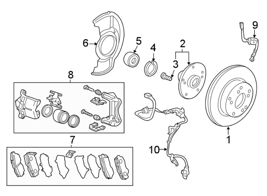 2FRONT SUSPENSION. BRAKE COMPONENTS.https://images.simplepart.com/images/parts/motor/fullsize/4445282.png