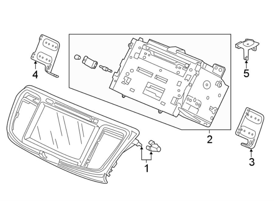 INSTRUMENT PANEL. NAVIGATION SYSTEM COMPONENTS.