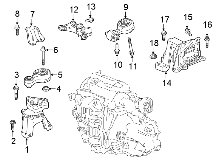 1ENGINE / TRANSAXLE. ENGINE & TRANS MOUNTING.https://images.simplepart.com/images/parts/motor/fullsize/4446235.png