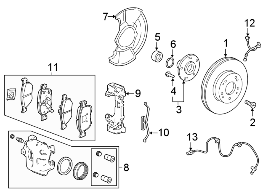 5FRONT SUSPENSION. BRAKE COMPONENTS.https://images.simplepart.com/images/parts/motor/fullsize/4446325.png