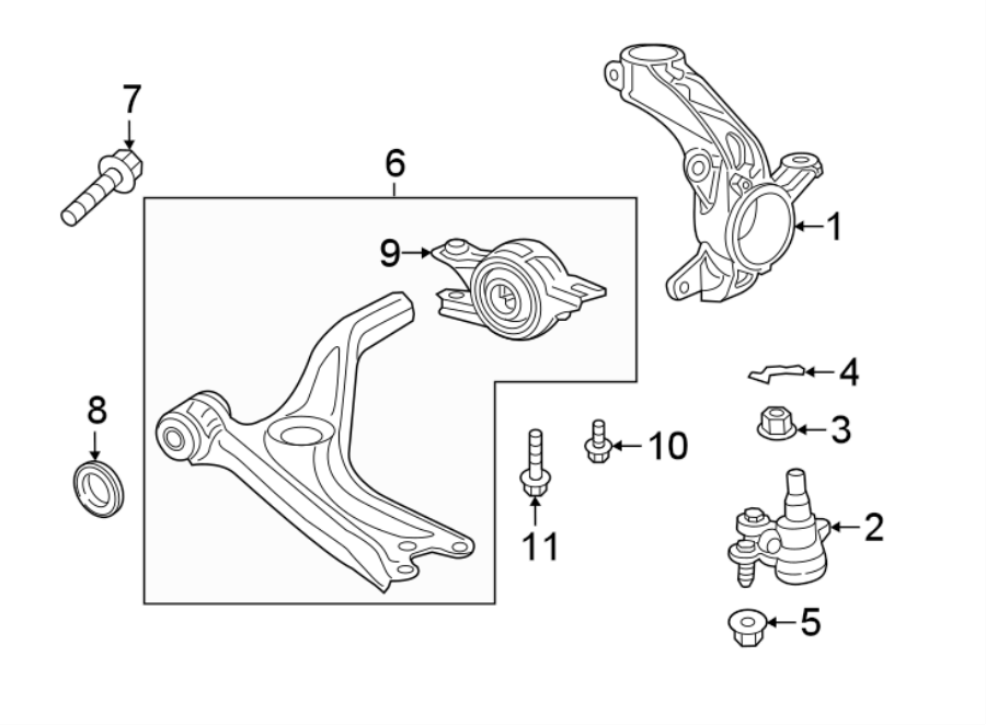 FRONT SUSPENSION. SUSPENSION COMPONENTS.