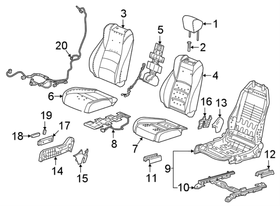 19SEATS & TRACKS. PASSENGER SEAT COMPONENTS.https://images.simplepart.com/images/parts/motor/fullsize/4446485.png