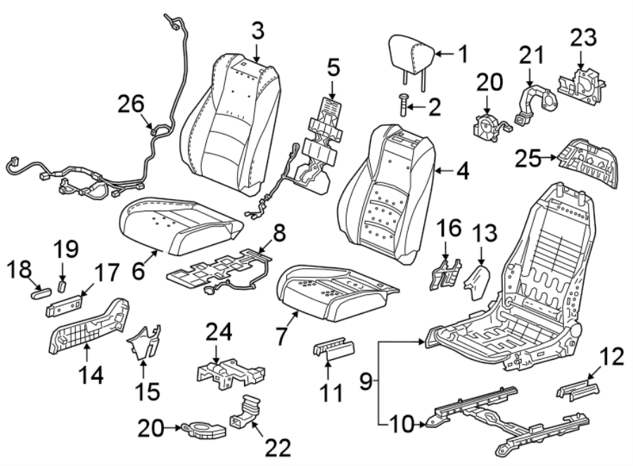 19SEATS & TRACKS. PASSENGER SEAT COMPONENTS.https://images.simplepart.com/images/parts/motor/fullsize/4446490.png