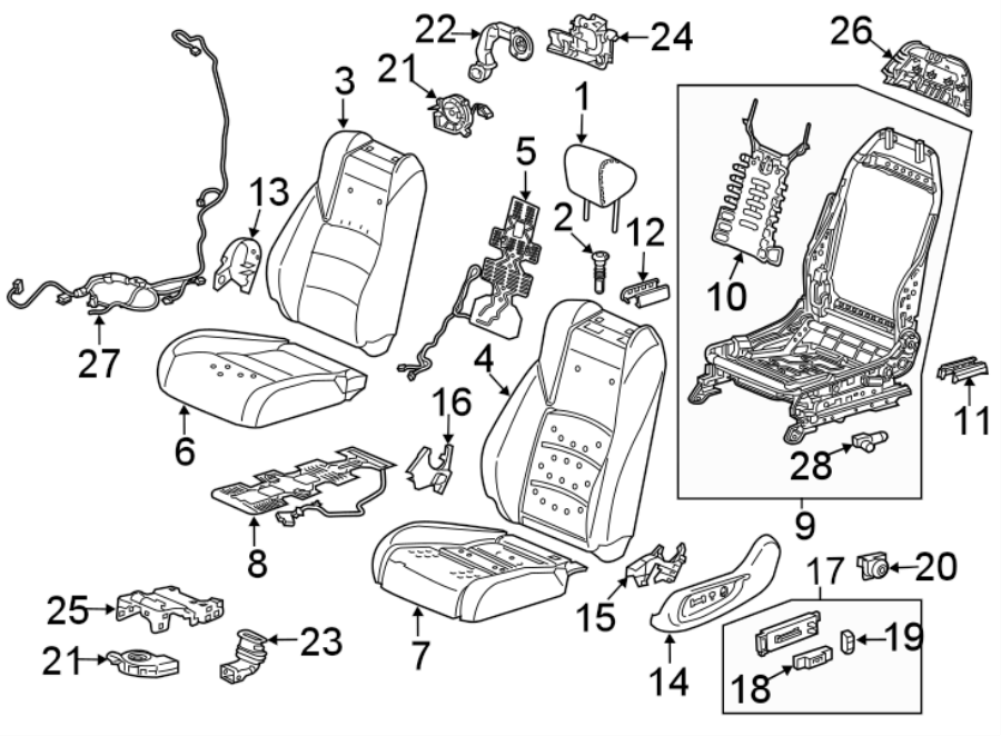 13SEATS & TRACKS. DRIVER SEAT COMPONENTS.https://images.simplepart.com/images/parts/motor/fullsize/4446505.png