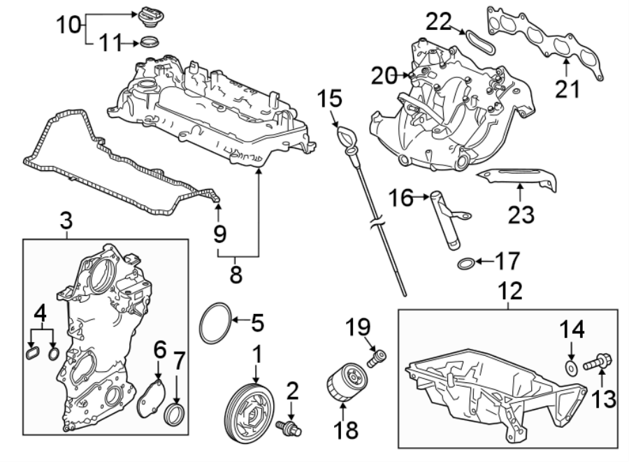 ENGINE / TRANSAXLE. ENGINE PARTS.