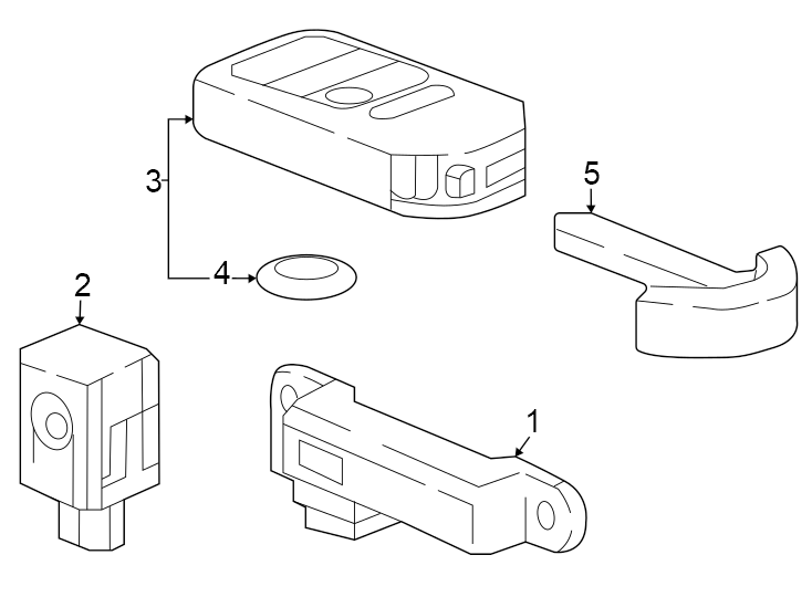 Keyless entry components.