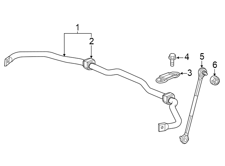 5Front suspension. Stabilizer bar & components.https://images.simplepart.com/images/parts/motor/fullsize/4447340.png