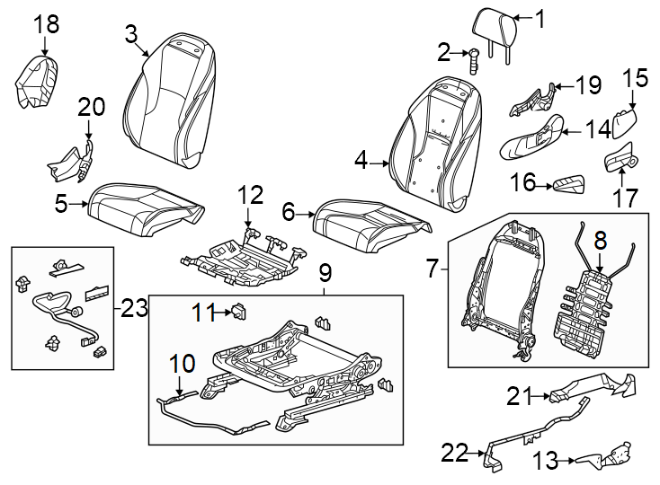 23Seats & tracks. Driver seat components.https://images.simplepart.com/images/parts/motor/fullsize/4447500.png