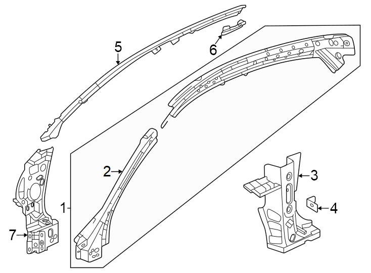 5Pillars. Rocker & floor. Hinge pillar.https://images.simplepart.com/images/parts/motor/fullsize/4447560.png