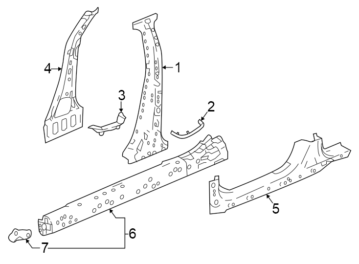 3Pillars. Rocker & floor. Center pillar & rocker.https://images.simplepart.com/images/parts/motor/fullsize/4447565.png