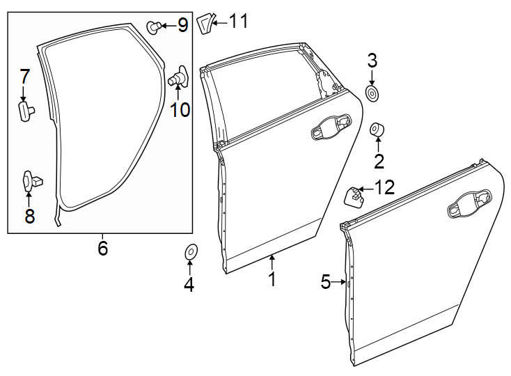 11Rear door. Door & components.https://images.simplepart.com/images/parts/motor/fullsize/4447615.png