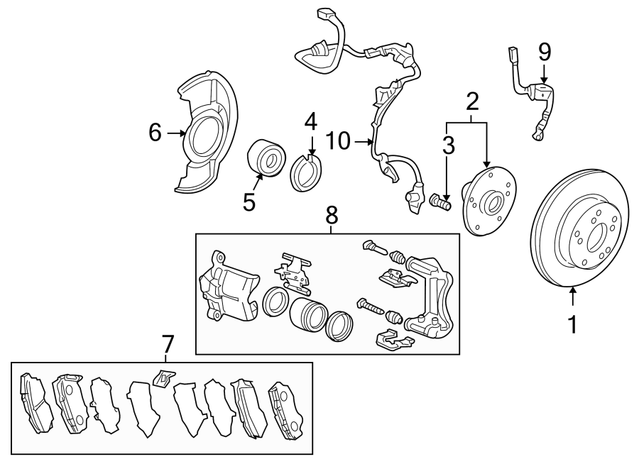 2FRONT SUSPENSION. BRAKE COMPONENTS.https://images.simplepart.com/images/parts/motor/fullsize/4448195.png