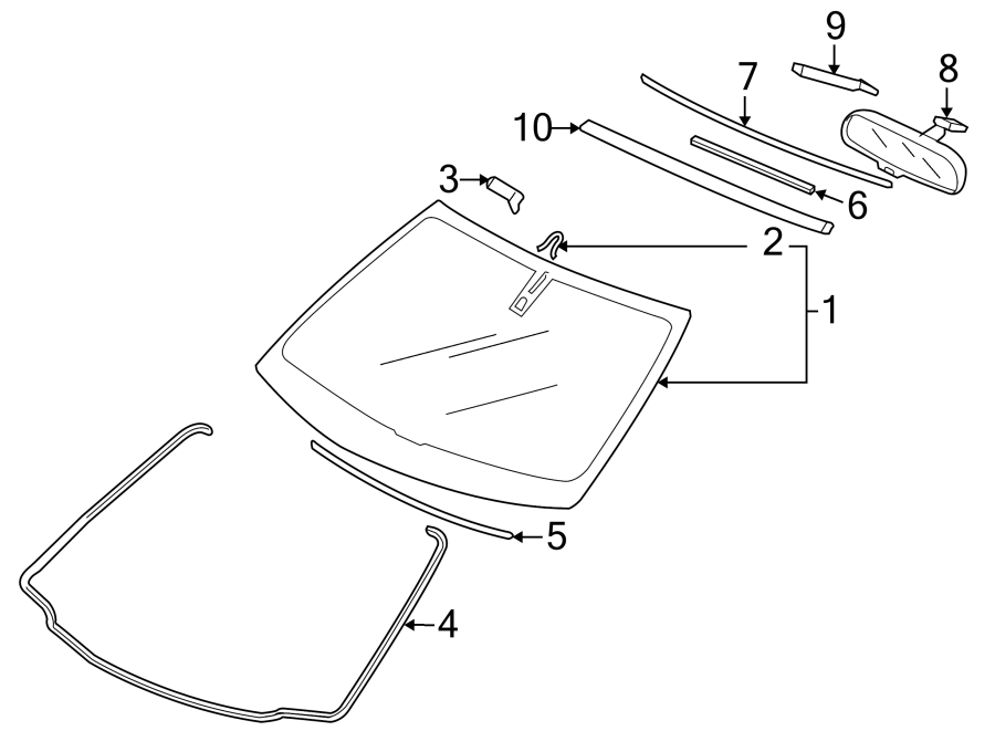 8WINDSHIELD. GLASS. REVEAL MOLDINGS.https://images.simplepart.com/images/parts/motor/fullsize/4448250.png