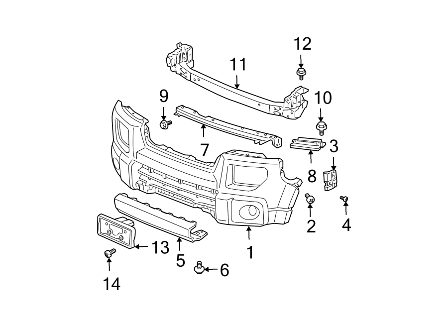 2FRONT BUMPER. BUMPER & COMPONENTS.https://images.simplepart.com/images/parts/motor/fullsize/4450010.png