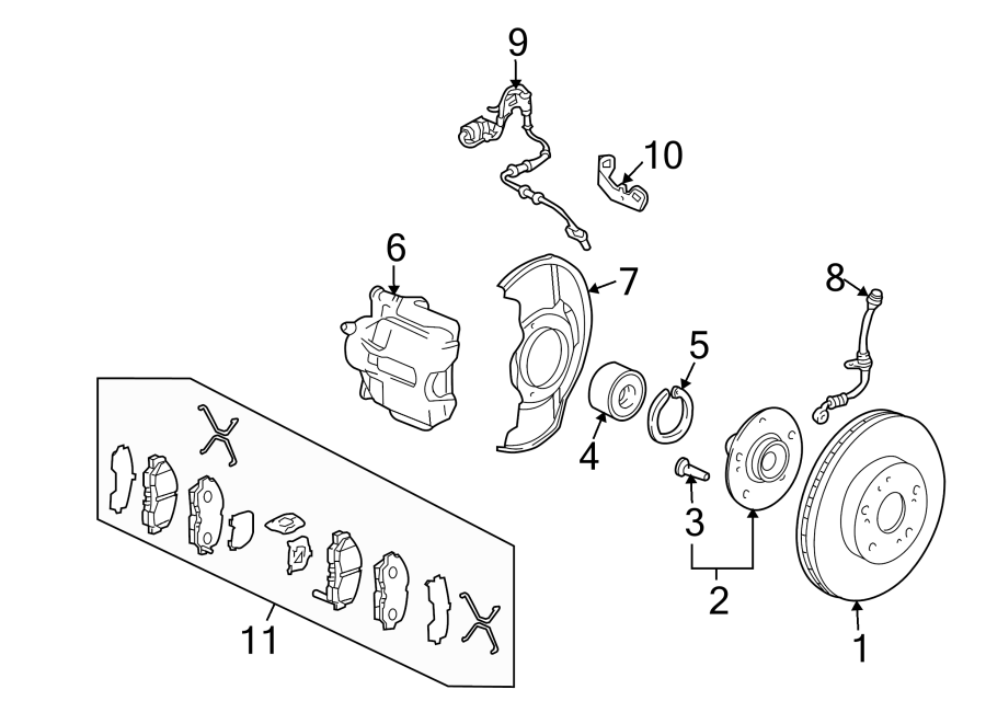 2FRONT SUSPENSION. BRAKE COMPONENTS.https://images.simplepart.com/images/parts/motor/fullsize/4450190.png