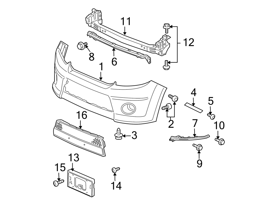 4FRONT BUMPER. BUMPER & COMPONENTS.https://images.simplepart.com/images/parts/motor/fullsize/4450605.png