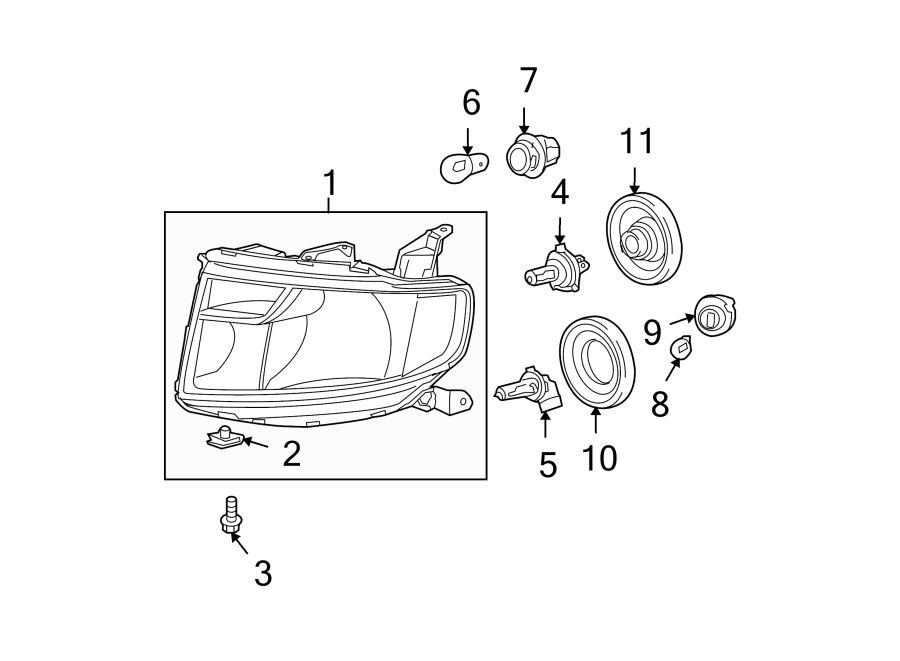 2FRONT LAMPS. HEADLAMP COMPONENTS.https://images.simplepart.com/images/parts/motor/fullsize/4450615.png