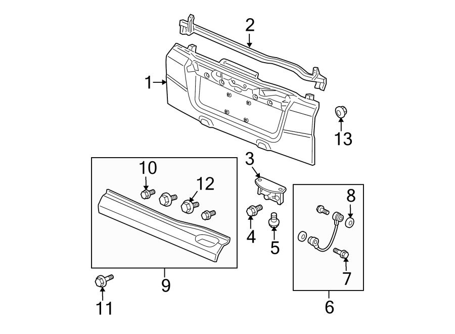 4TAIL GATE. GATE & HARDWARE.https://images.simplepart.com/images/parts/motor/fullsize/4450640.png