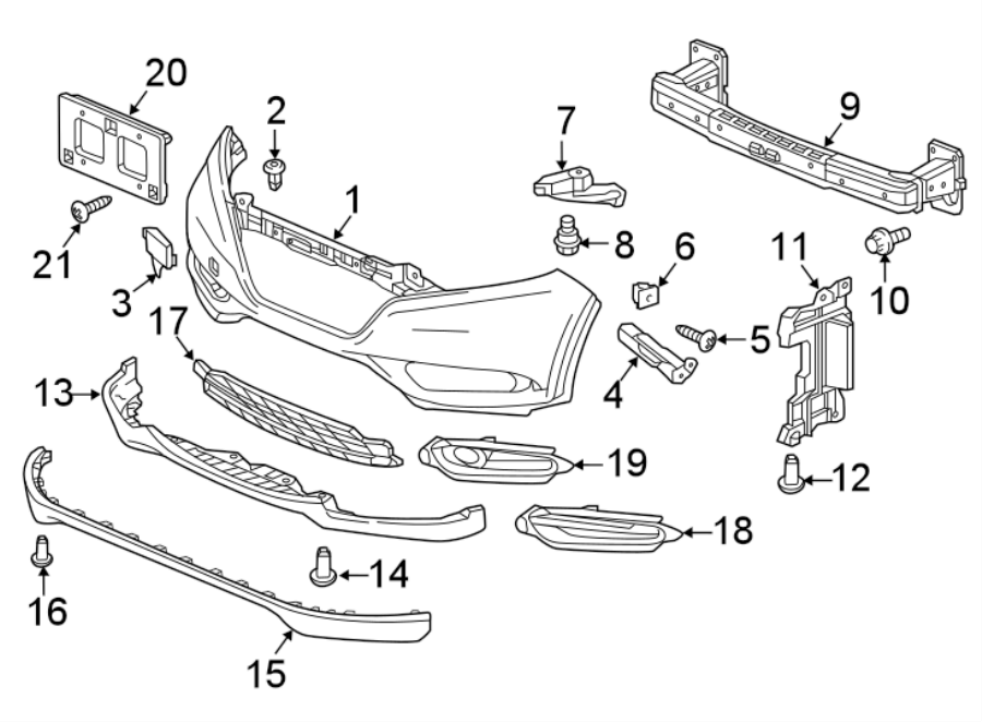 8FRONT BUMPER & GRILLE. BUMPER & COMPONENTS.https://images.simplepart.com/images/parts/motor/fullsize/4451005.png