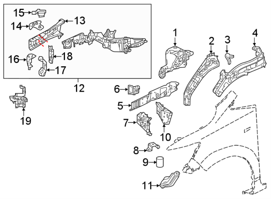 13FENDER. STRUCTURAL COMPONENTS & RAILS.https://images.simplepart.com/images/parts/motor/fullsize/4451090.png