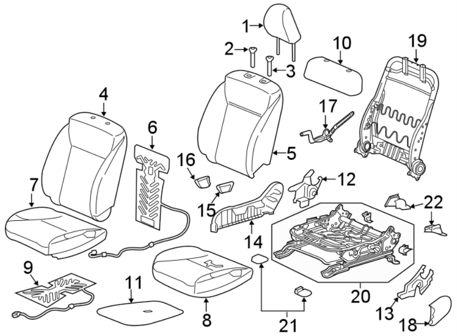 7SEATS & TRACKS. PASSENGER SEAT COMPONENTS.https://images.simplepart.com/images/parts/motor/fullsize/4451350.png