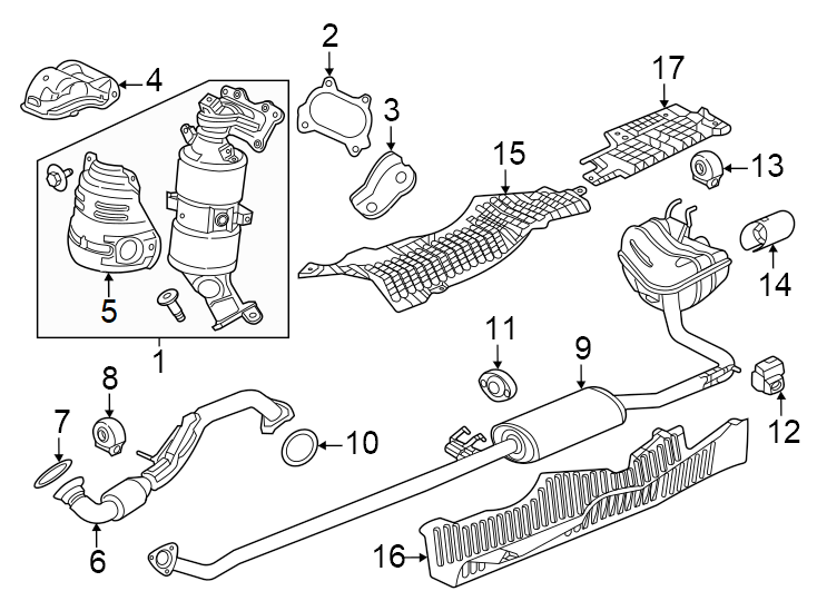 13Exhaust system. Exhaust components.https://images.simplepart.com/images/parts/motor/fullsize/4452160.png