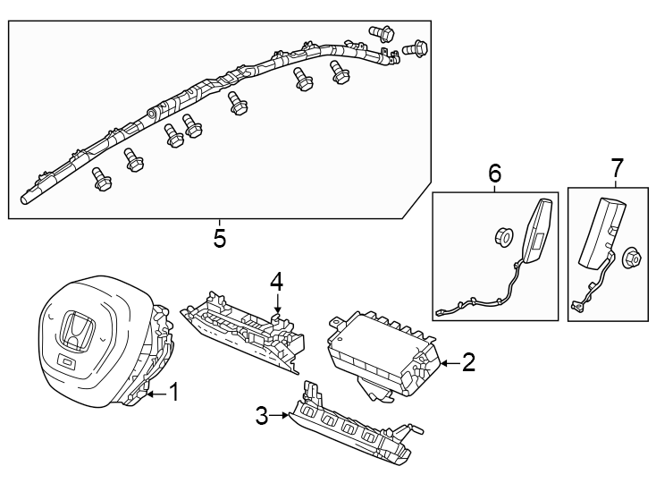 1Restraint systems. Air bag components.https://images.simplepart.com/images/parts/motor/fullsize/4452340.png