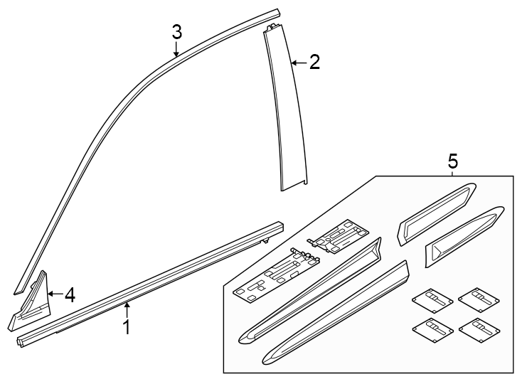 2Front door. Exterior trim.https://images.simplepart.com/images/parts/motor/fullsize/4452485.png