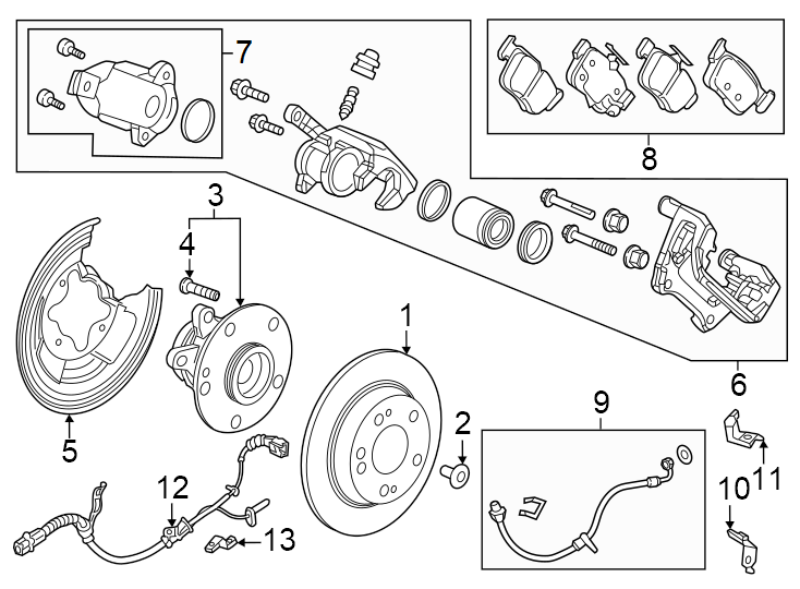 8Rear suspension. Brake components.https://images.simplepart.com/images/parts/motor/fullsize/4452620.png