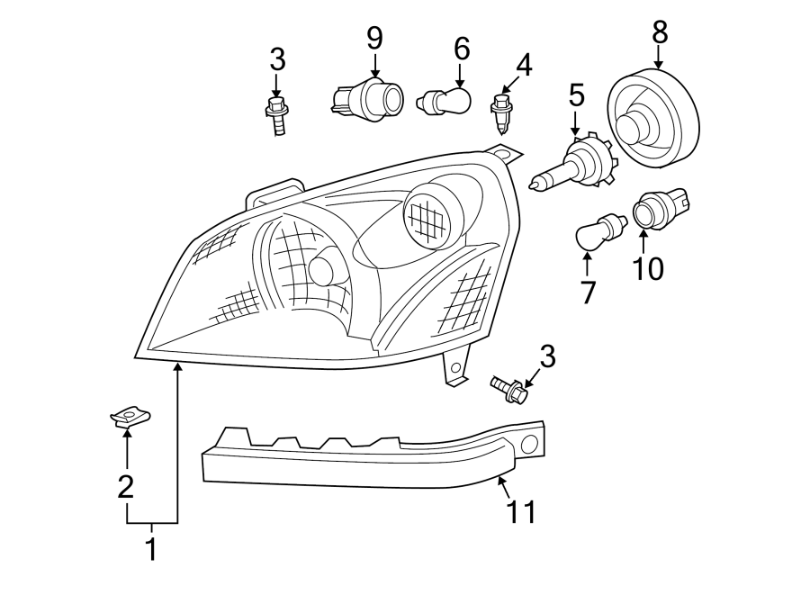 2Front lamps. Headlamp components.https://images.simplepart.com/images/parts/motor/fullsize/4455020.png