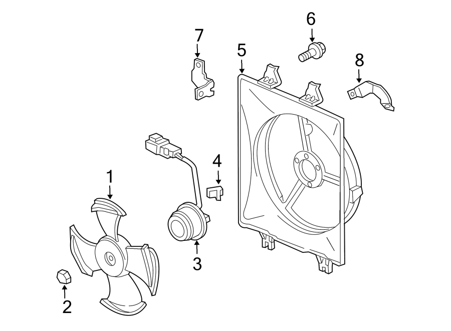 AIR CONDITIONER & HEATER. CONDENSER FAN.