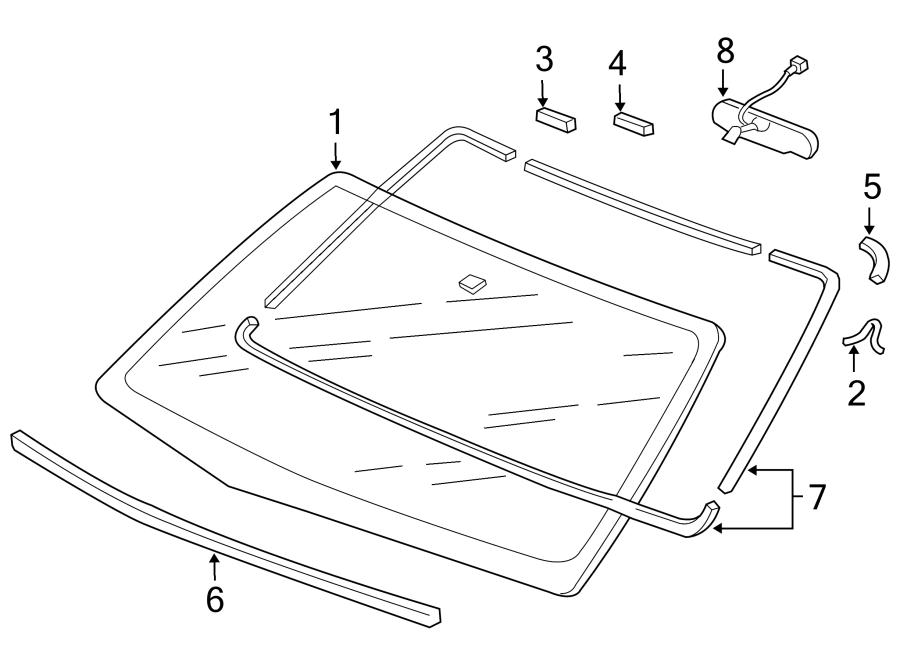 6WINDSHIELD. GLASS.https://images.simplepart.com/images/parts/motor/fullsize/4455250.png