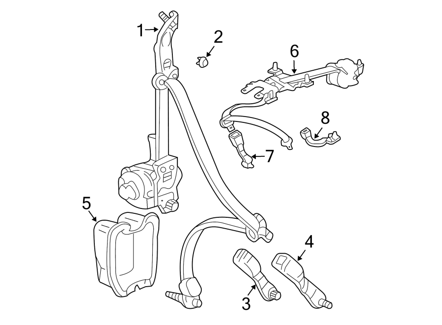 2RESTRAINT SYSTEMS. REAR SEAT BELTS.https://images.simplepart.com/images/parts/motor/fullsize/4455320.png