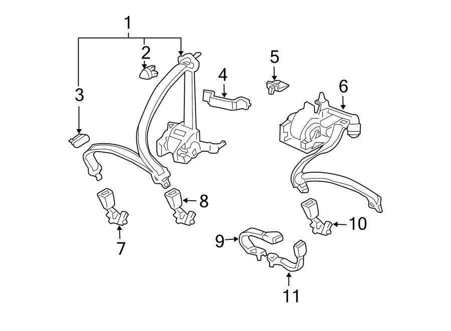 2RESTRAINT SYSTEMS. REAR SEAT BELTS.https://images.simplepart.com/images/parts/motor/fullsize/4455322.png