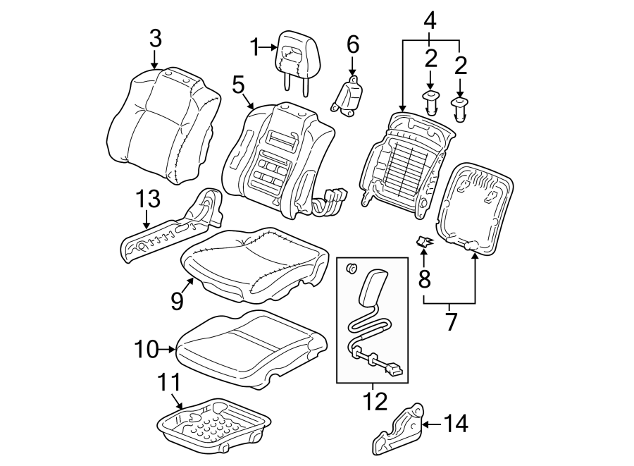 13SEATS & TRACKS. FRONT SEAT COMPONENTS.https://images.simplepart.com/images/parts/motor/fullsize/4455325.png