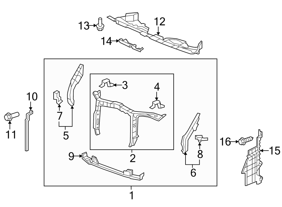 12Radiator support. Splash shields.https://images.simplepart.com/images/parts/motor/fullsize/4456030.png