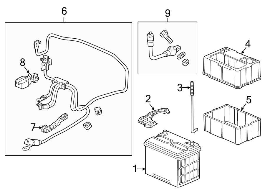 battery terminal. lower. upper.