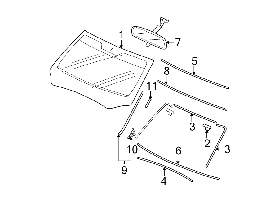 3WINDSHIELD. GLASS. REVEAL MOLDINGS.https://images.simplepart.com/images/parts/motor/fullsize/4456280.png